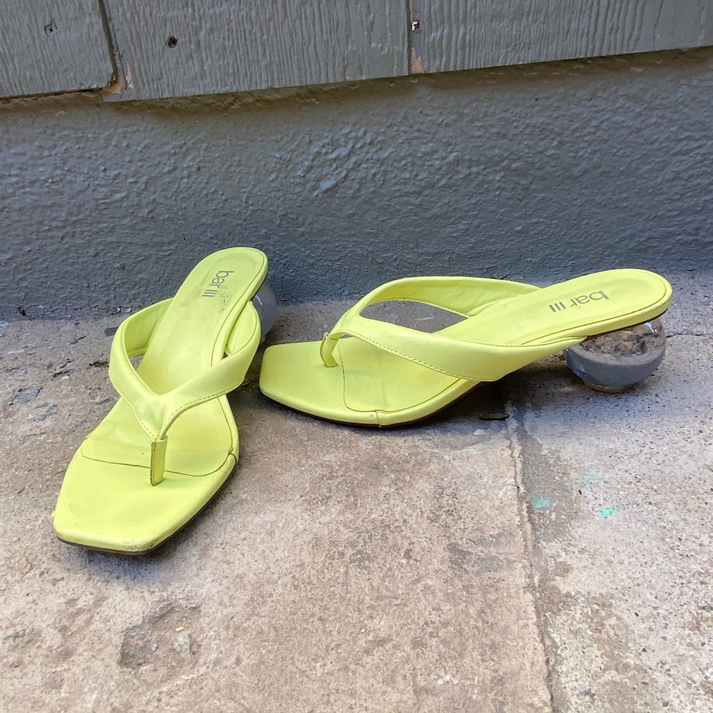Bar III Neon Sandals